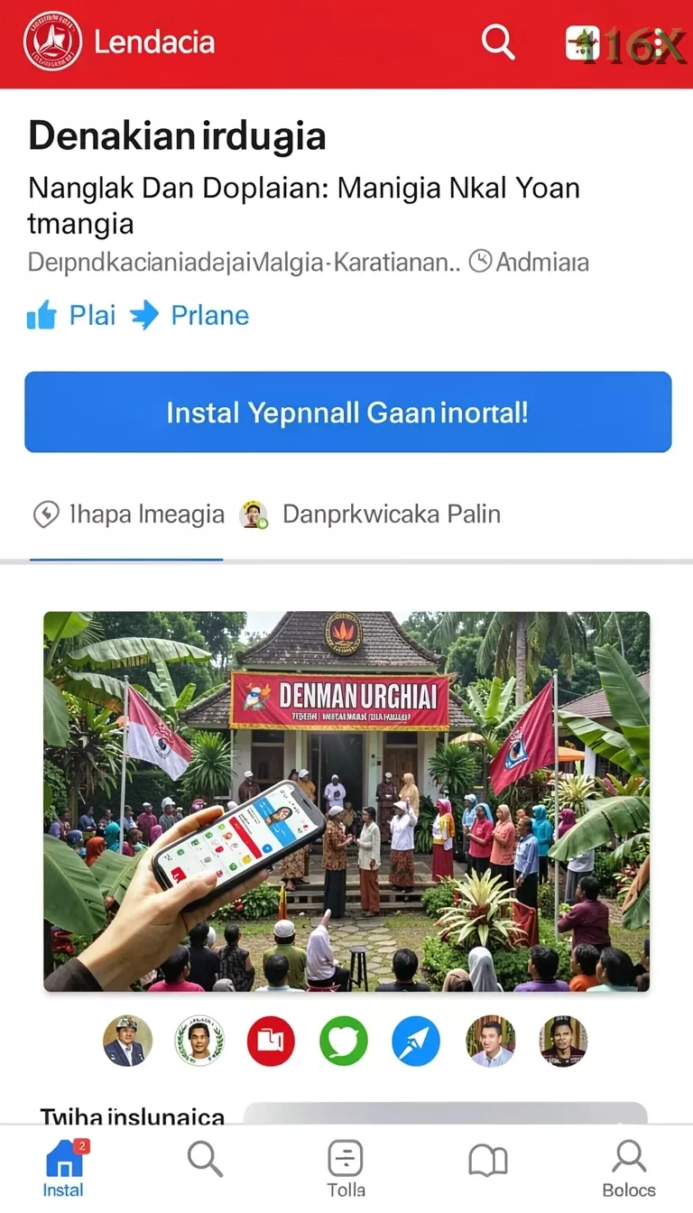 Cuplikan layar RPVIP5 — halaman utama