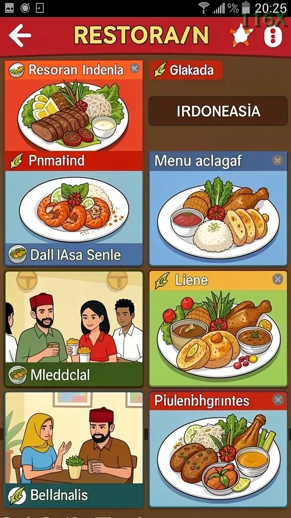 Cuplikan layar 333666 — menu navigasi